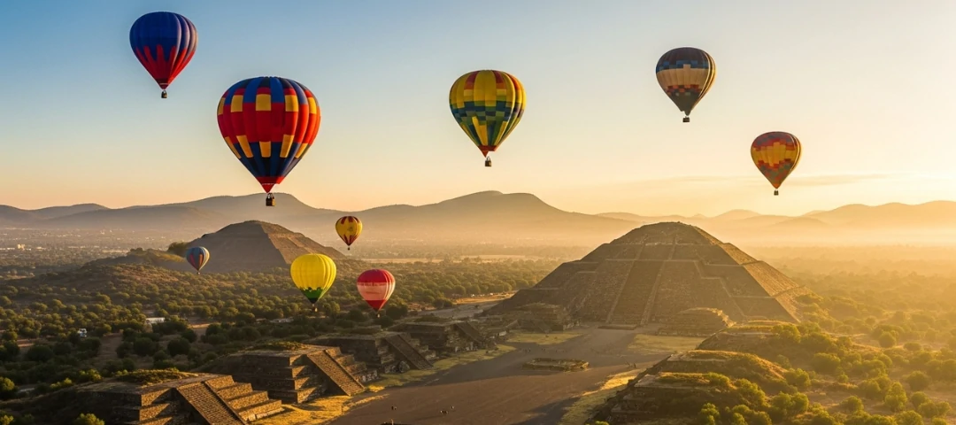 ✨ Experiencia Inolvidable: Vuelo en Globo Aerostático en Teotihuacán ✨