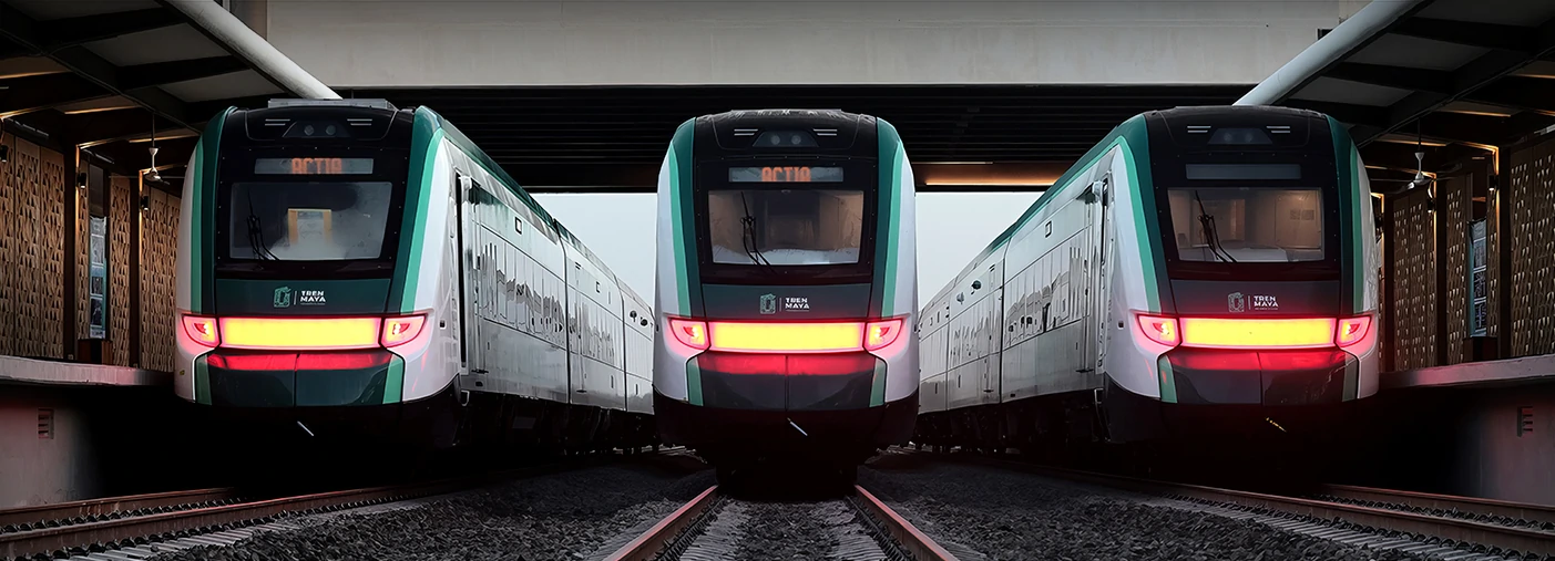 Tren y Paraíso Maya